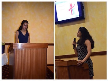 Students of Enspire Academy being master of ceremonies at public events