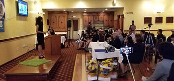 Influential Speaking by Enspire Academy students in front of Senators
